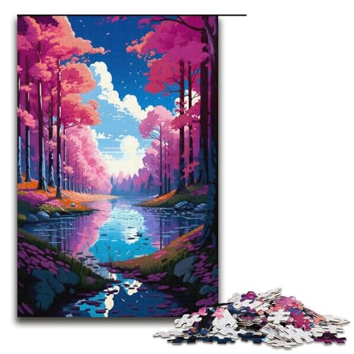 Puzzle für Erwachsene 1000 Teile wunderbare Welt Holzpuzzle Lernspiel Herausforderungsspielzeug 1000 Teile (38 x 26 cm) von mowenbingpeng