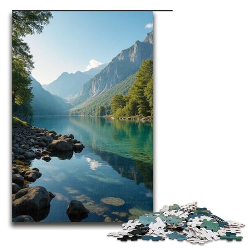 Puzzle für Erwachsene 1000 Teile wunderschöne Landschaft Holzpuzzle Lernspiel Herausforderungsspielzeug 1000 Teile (75 x 50 cm) von mowenbingpeng