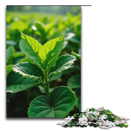 Puzzle für Erwachsene Blatt 1000 Teile Holzpuzzle für Erwachsene und Kinder ab 12 Jahren Lernspielzeug 1000 Teile (38 x 26 cm) von mowenbingpeng