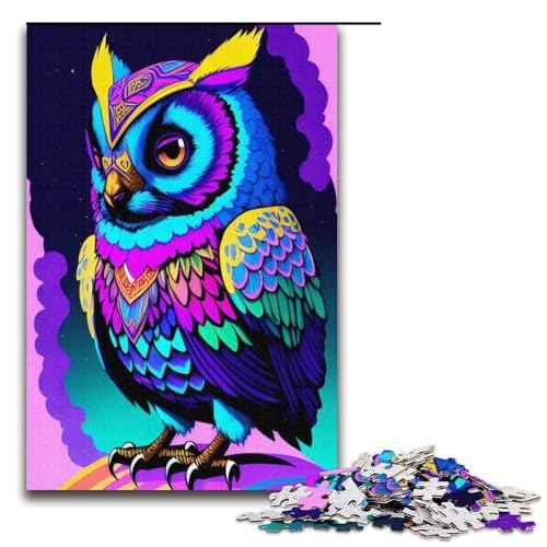 Puzzle für Erwachsene Bunte Tiere 1000-teiliges Papierpuzzle für Erwachsene und Kinder ab 12 Jahren 1000 Teile (38 x 26 cm) von mowenbingpeng