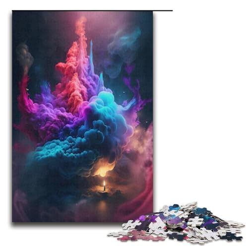 Puzzle für Erwachsene Bunte Träume 1000 Teile Puzzle tolles Geschenk geeignet für und Teenager ab 14 Jahren 1000 PCS (38x26cm) von mowenbingpeng