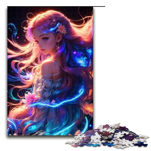 Puzzle für Erwachsene Cosmic Witch 1000-teiliges Holzpuzzle für Kinder ab 12 Jahren Lernspielzeug 1000 Teile (75 x 50 cm) von mowenbingpeng