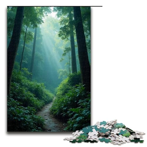 Puzzle für Erwachsene Deep Jungle 1000 Teile Holzpuzzle für Kinder ab 12 Jahren anspruchsvolles Spiel 1000 Teile (75 x 50 cm) von mowenbingpeng