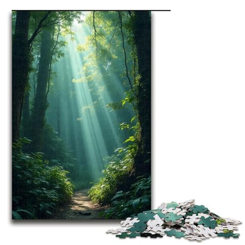 Puzzle für Erwachsene Deep Jungle 1000 Teile Holzpuzzle für Kinder ab 12 Jahren anspruchsvolles Spiel 1000 Teile (75 x 50 cm) von mowenbingpeng