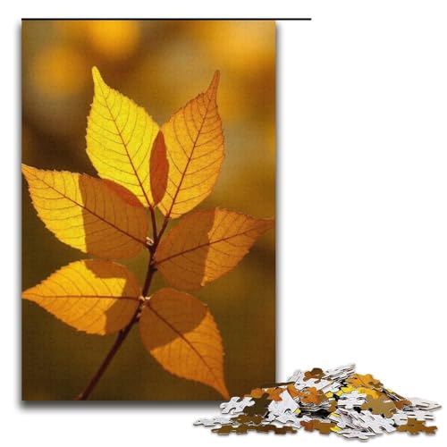 Puzzle für Erwachsene Der Duft von Golden Osmanthus 1000 Teile Holzpuzzle für Erwachsene und Kinder ab 12 Jahren Lernspielzeug 1000 Teile (38 x 26 cm) von mowenbingpeng