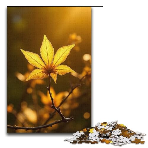 Puzzle für Erwachsene Der Duft von Golden Osmanthus 1000-teiliges Holzpuzzle für Kinder ab 12 Jahren Lernspielzeug 1000 Teile (38 x 26 cm) von mowenbingpeng