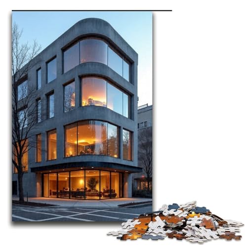 Puzzle für Erwachsene Ecke 1000 Teile Holzpuzzle für Erwachsene und Kinder ab 12 Jahren Lernspielzeug 1000 Teile (75 x 50 cm) von mowenbingpeng