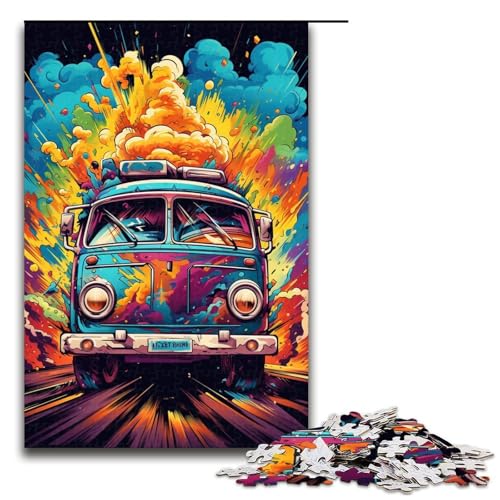 Puzzle für Erwachsene Fantasy Color Kombi 1000-teiliges Holzpuzzle für Kinder ab 12 Jahren Lernspielzeug 1000 Teile (75 x 50 cm) von mowenbingpeng