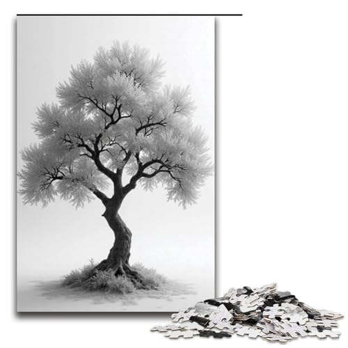 Puzzle für Erwachsene Ginkgobaum 1000 Teile Holzpuzzle für Erwachsene und Kinder ab 12 Jahren Lernspielzeug 1000 Teile (75 x 50 cm) von mowenbingpeng