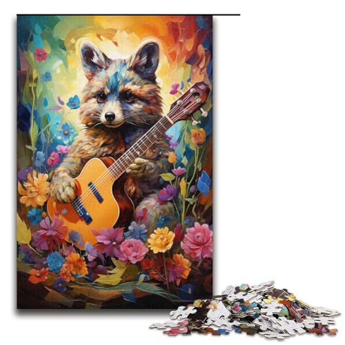 Puzzle für Erwachsene Malen Baby-Bär 1000 Teile Holzpuzzle für Kinder ab 12 Jahren anspruchsvolles Spiel 1000 Teile (38 x 26 cm) von mowenbingpeng