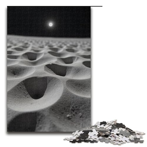 Puzzle für Erwachsene Monddrache Sand 1000 Teile Holzpuzzle für Kinder ab 12 Jahren Lernspielzeug 1000 Teile (75 x 50 cm) von mowenbingpeng