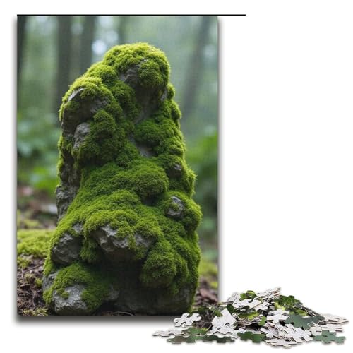 Puzzle für Erwachsene Moosstein 1000 Teile Holzpuzzle für Erwachsene und Kinder ab 12 Jahren 1000 Teile (38 x 26 cm) von mowenbingpeng