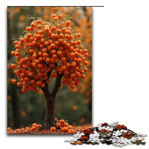 Puzzle für Erwachsene Persimmon 1000 Teile Holzpuzzle für Erwachsene und Kinder ab 12 Jahren 1000 Teile (75 x 50 cm) von mowenbingpeng