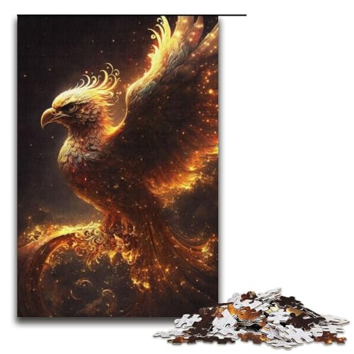 Puzzle für Erwachsene Phoenix 1000 Teile tolles Geschenk geeignet für Teenager ab 14 Jahren 1000 Teile (38 x 26 cm) von mowenbingpeng