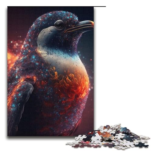 Puzzle für Erwachsene Pinguin 1000-teiliges Papierpuzzle für Kinder ab 12 Jahren Lernspielzeug 1000 Teile (38 x 26 cm) von mowenbingpeng