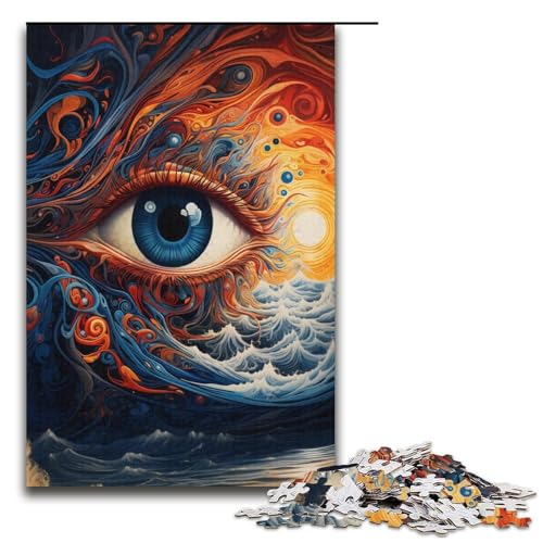 Puzzle für Erwachsene Psychedelischer Klavierspieler 1000 Teile Puzzle tolles Geschenk geeignet für und Teenager ab 14 Jahren 1000 Teile (38 x 26 cm) von mowenbingpeng