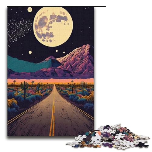 Puzzle für Erwachsene Psychedelisches 1000-Teile-Puzzle Papierpuzzle für Erwachsene und Kinder ab 12 Jahren 1000 Teile (38 x 26 cm) von mowenbingpeng