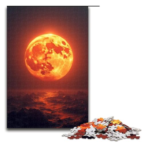 Puzzle für Erwachsene Radiant 1000-teiliges Holzpuzzle für Familienspiele 1000 Teile (75 x 50 cm) von mowenbingpeng