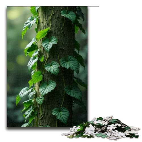 Puzzle für Erwachsene Ranken umschlingen 1000 Teile Holzpuzzle für Erwachsene und Kinder ab 12 Jahren 1000 Teile (75 x 50 cm) von mowenbingpeng