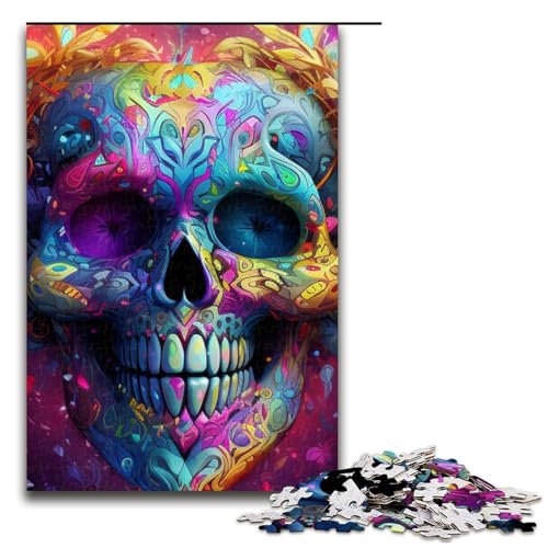 Puzzle für Erwachsene Regenbogen-Fußball 1000 Teile tolles Geschenk geeignet für Teenager ab 14 Jahren 1000 Teile (75 x 50 cm) von mowenbingpeng