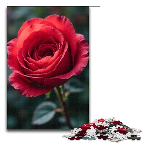 Puzzle für Erwachsene Rosenranke 1000 Teile Holzpuzzle für Kinder ab 12 Jahren Lernspielzeug 1000 Teile (75 x 50 cm) von mowenbingpeng