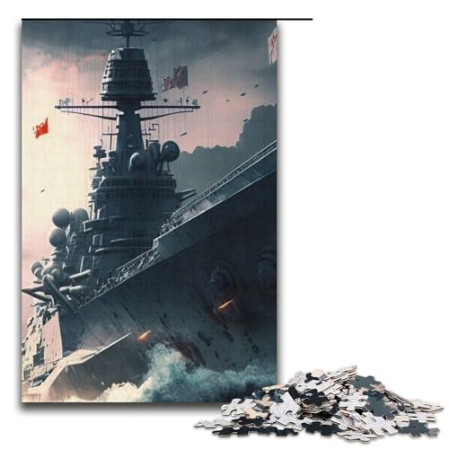 Puzzle für Erwachsene Segelschiff 1000 Teile Papierpuzzle für Erwachsene und Kinder ab 12 Jahren 1000 Teile (38 x 26 cm) von mowenbingpeng