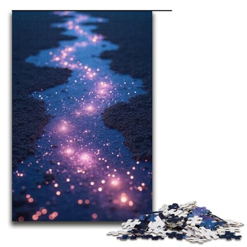 Puzzle für Erwachsene Star River on Earth 1000 Teile Holzpuzzle für Kinder ab 12 Jahren anspruchsvolles Spiel 1000 Teile (38 x 26 cm) von mowenbingpeng