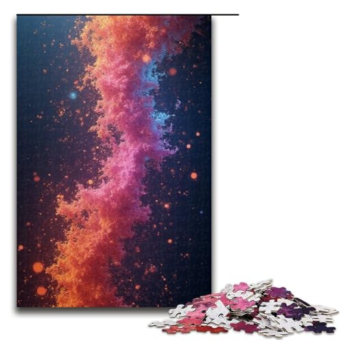 Puzzle für Erwachsene Streamer 1000-teiliges Holzpuzzle für Familienspiele 1000 Teile (75 x 50 cm) von mowenbingpeng