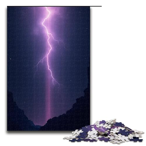 Puzzle für Erwachsene Tausende von Lichtstrahlen 1000 Teile Holzpuzzle für Erwachsene und Kinder ab 12 Jahren Lernspielzeug 1000 Teile (75 x 50 cm) von mowenbingpeng