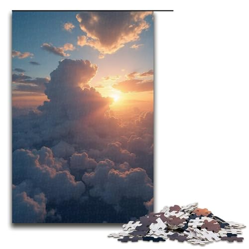 Puzzle für Erwachsene The Sky is The Limit 1000 Teile Holzpuzzle für Erwachsene und Kinder ab 12 Jahren Lernspielzeug 1000 Teile (75 x 50 cm) von mowenbingpeng