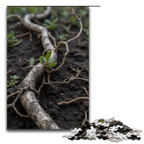 Puzzle für Erwachsene Tote Reben 1000-teiliges Holzpuzzle für Erwachsene und Kinder ab 12 Jahren 1000 Teile (75 x 50 cm) von mowenbingpeng