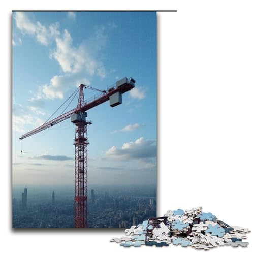 Puzzle für Erwachsene Turm 1000 Teile Holzpuzzle für Kinder ab 12 Jahren Lernspielzeug 1000 Teile (75 x 50 cm) von mowenbingpeng