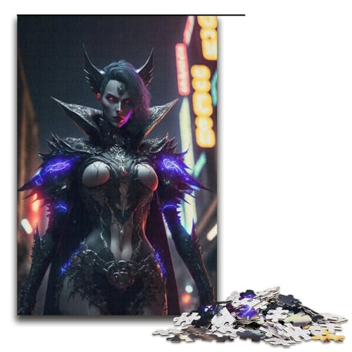 Puzzle für Erwachsene Vampir 1000 Teile Holzpuzzle für Erwachsene und Kinder ab 12 Jahren Lernspielzeug 1000 Teile (38 x 26 cm) von mowenbingpeng