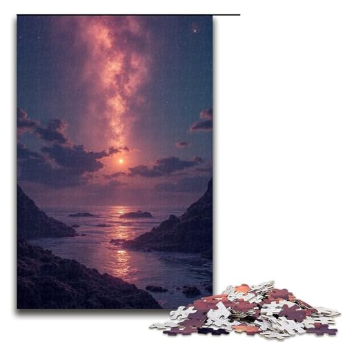 Puzzle für Erwachsene Weite 1000 Teile Holzpuzzle für Kinder ab 12 Jahren anspruchsvolles Spiel 1000 Teile (75 x 50 cm) von mowenbingpeng