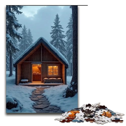 Puzzle für Erwachsene Wild Camping 1000-teiliges Holzpuzzle für Kinder ab 12 Jahren Heimdekoration 1000 Teile (75 x 50 cm) von mowenbingpeng
