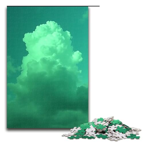 Puzzle für Erwachsene Wolke 1000 Teile Holzpuzzle für Kinder ab 12 Jahren Lernspielzeug 1000 Teile (75 x 50 cm) von mowenbingpeng