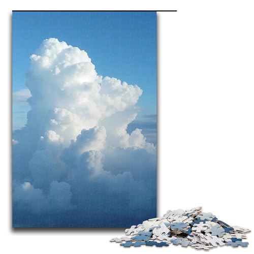 Puzzle für Erwachsene Wolken und Nebel 1000-teiliges Holzpuzzle für Kinder ab 12 Jahren Lernspielzeug 1000 Teile (75 x 50 cm) von mowenbingpeng