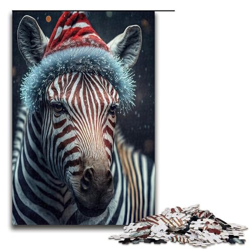 Puzzle für Erwachsene Zebras 1000 teiliges Holzpuzzle für Familienspiele 1000 Teile (75 x 50 cm) von mowenbingpeng