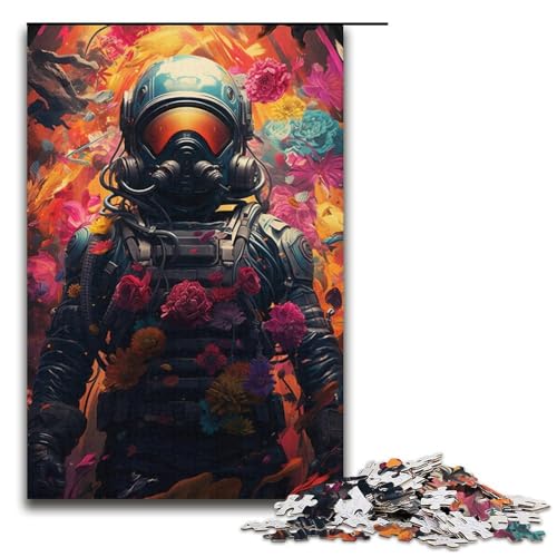 Puzzle für Erwachsene bunt Astronauten-Krieger 1000 Teile Holzpuzzle für Erwachsene und Kinder ab 12 Jahren 1000 Teile (38 x 26 cm) von mowenbingpeng