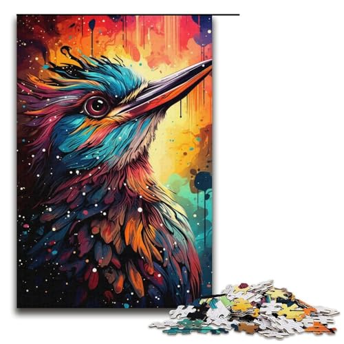 Puzzle für Erwachsene bunter Specht 1000 Teile Holzpuzzle für Erwachsene und Kinder ab 12 Jahren Lernspielzeug 1000 Teile (38 x 26 cm) von mowenbingpeng