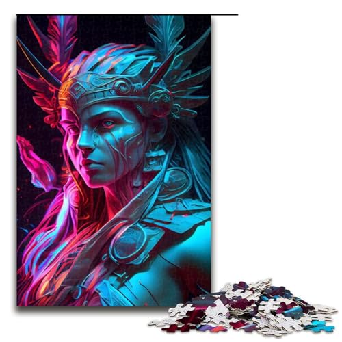 Puzzle für Erwachsene buntes Artemis 1000-teiliges Holzpuzzle für Kinder ab 12 Jahren Heimdekoration 1000 Teile (75 x 50 cm) von mowenbingpeng