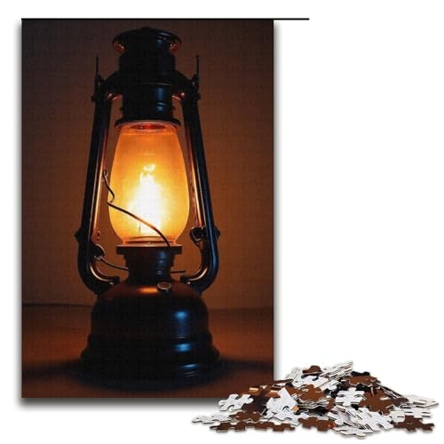 Puzzle für Erwachsene mit 1000 Teilen Laterne zum Aufhängen Holzpuzzle für Erwachsene und Kinder ab 12 Jahren Lernspielzeug 1000 Teile (38 x 26 cm) von mowenbingpeng