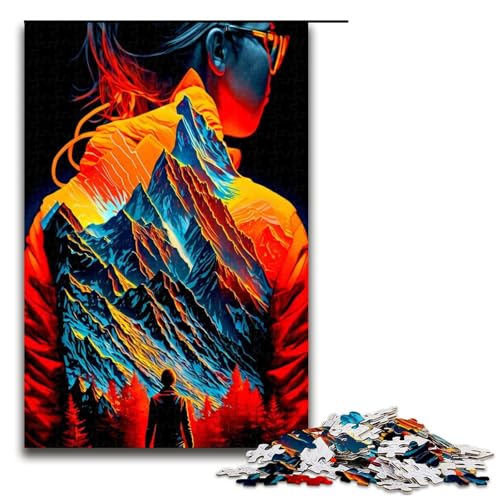 Puzzle für Erwachsene mit 1000 Teilen farbenfrohes Space12-Puzzle für die ganze Familie mit passendem Poster und Quizblatt 1000 Teile (75 x 50 cm) von mowenbingpeng