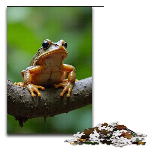 Puzzle für Erwachsene zirpende Zikaden und quakende Frösche 1000-teiliges Holzpuzzle für Kinder ab 12 Jahren Lernspielzeug 1000 Teile (75 x 50 cm) von mowenbingpeng