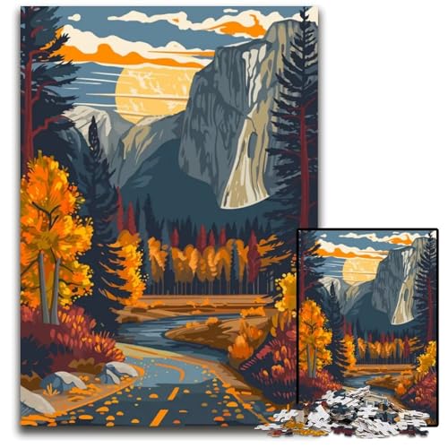 Puzzle mit 1000 Teilen Puzzle für Erwachsene anspruchsvolles Denkspiel für Teenager Spaß für den Familienspielabend 1000 Teile (38 x 26 cm) von mowenbingpeng