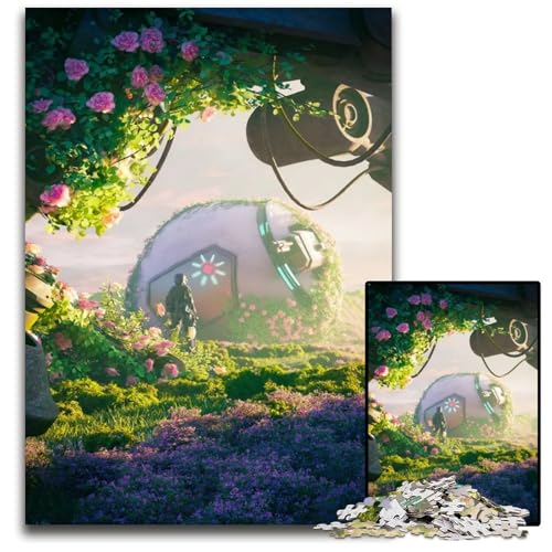 Puzzle mit 1000 Teilen für Erwachsene Fallen Angel Holzpuzzle Denksportspiel für Teenager 1000 Teile (75 x 50 cm) von mowenbingpeng