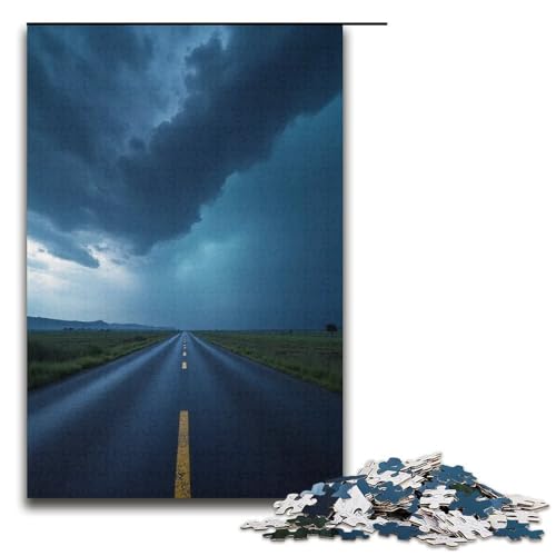Puzzle mit 1000 Teilen für Erwachsene The Storm is Coming Puzzle zum Anfassen einzigartige Heimdekoration und Geschenke 1000 Teile (38 x 26 cm) von mowenbingpeng