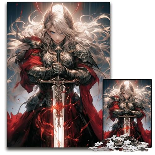 Puzzle mit 1000 Teilen für Erwachsene Valkyrie Blade Holzpuzzle für Erwachsene anspruchsvolles Denkspiel für Teenager Spaß für den Familienspielabend 1000 Teile (75 x 50 cm) von mowenbingpeng