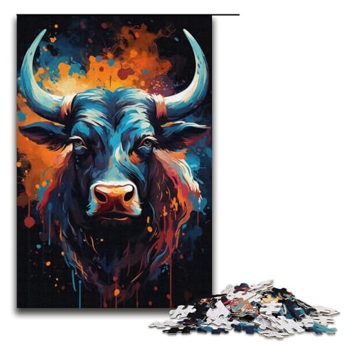 Puzzles 1000 Teile für Erwachsene Puzzles für Erwachsene 1000-teiliges Puzzle Lernspiele - Bunter Psychedelischer Realismus von Kühen Puzzles 1000 Teile für Erwachsene Puzzles für Erwachsene 1000-teiliges Puzzle Lernspiele - Bunter Psychedelischer Realismus von Kühen von mowenbingpeng