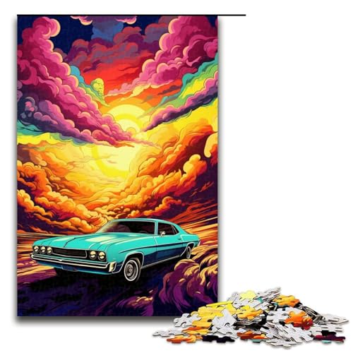 Puzzles 1000 Teile für Erwachsene Puzzles für Erwachsene 1000-teiliges Puzzle Lernspiele - Buntes psychedelisches Retro-Oldtimer Puzzles 1000 Teile für Erwachsene Puzzles für Erwachsene 1000-teiliges Puzzle Lernspiele - Buntes psychedelisches Retro-Oldtimer von mowenbingpeng